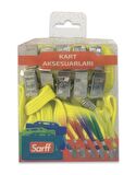 SARFF METAL KLİPSLİ SARI ASKI İPİ BLİSTER - 10ADET