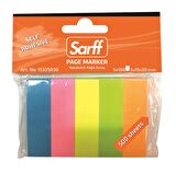 SARFF 5x15x50mm FOSFORLU RENKLER KAĞIT AYRAÇ 5 RENK 100YP