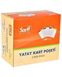 Sarff Yatay Kart Poşeti Mavi 100’lü