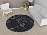 Vitaus Kaymaz Tabanlı Yıkanabilir Halı FGR-S402-Yuvarlak-80x80
