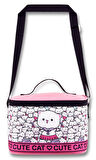 Ümit Çanta Kız Çocuk Beslenme Çantası (Thermo Isı Yalıtımlı) - Sevimli Kediler - Pembe Beyaz -  5013