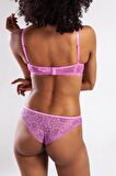 GCOLORS A Plus Pembe Dantelli Dolgulu Balconette Push Up Sütyen
