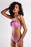 GCOLORS A Plus Pembe Dantelli Destekli Push Up Strapless Sütyen