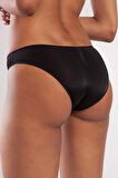 GARLAND A Plus Siyah Dantel Detaylı Mini Slip Külot