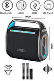 VIDVIE Xl-SP922 Şarjlı 2 Mikrofonlu 150W Bluetooth Hoparlör