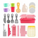 LC Pilli İnteraktif Lavabo Seti-Pembe