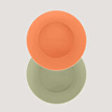 Let's Be Child LC Yuvarlak Kase 2'li Sage Green -  Peach