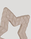 Yıldız Desenli Bebek Diş Kaşıyıcı Ekru