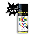 2 Adet Sprey Boya Mat Siyah 400 Ml.