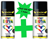 2 Adet Sprey Boya Yeşil 400 Ml.