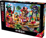 Anatolian 1000 Parçalık Puzzle - Tropikal Parti 1102