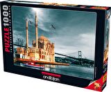 Anatolian 1000 Parçalık Puzzle - Ortaköy Cami Nostalji 3171