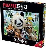 Anatolian 500 Parçalık Puzzle - Hayvanat Bahçesi Selfie 3596