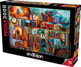 Anatolian 3000 Parçalık Puzzle - Gizemli Kitaplık 4918