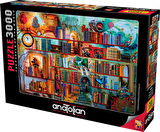 Anatolian 3000 Parçalık Puzzle - Gizemli Kitaplık 4918
