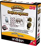 Anatolian e.Memo Hafıza Oyunu - Vahşi Hayvanlar (54 Parça) 7404