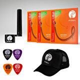 Pitbull Gold Seri Akustik Gitar Teli 12-53 Light GAG 12-53 3P SSC 3lü SET Hediyeli Paket