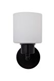D-Light Zümrüt Cam Modern Banyo - Yatak Odası Duvar Siyah Aplik 