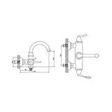 Newarc Golden 951512 Gümüş Banyo Bataryası