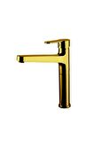 NEWARC DOMİNO ÇANAK TİPİ LAVABO BATARYASI (ALTIN)