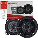 Magicvoice MGV-10 Tweeterlı 10 Cm Kapaklı 2 li Takım Hoparlör Oto Ses Sistemi