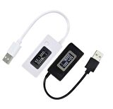 Beyaz Cep Telefonu Şarj Test Kontrol Cihazı Pil Durumu Kapasite Akımı USB Çıkışı Ölçüm