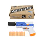 D2 TİİM ŞARJLI TAM OTOMATİK SUSTURUCULU MAVİ GLOCK TABANCA