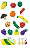 33 Parça Oyuncak Meyve Sebze Kesme Seti