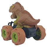 Sürtmeli Dinazor Arabalar 2'li - 12 cm - Triceratops & Stegosaurus 