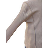 Kız Çocuk Kaşkorse Uzun Kollu Bej Bluz %95 Pamuk Esnek Kumaş