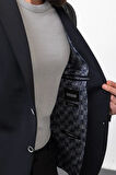 Mcr Düz Slim Fit Torba Cep Mono Yaka İpli Erkek Takım Elbise 45253