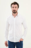 Mcr Gofreli Slim Fit Pamuk Erkek Gömlek 27081