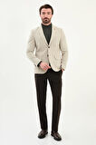 Mcr Düz Slim Fit Torba Cep Mono Yaka Yün Erkek Ceket 41470