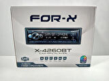 For-x X-4260BT 4x60w Bluetoothlu 7 Renk Oto Teyp