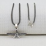 Ahura Mazda 925 Ayar Gümüş Kolye Kalın Zincirli