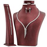 3 Sıra Gümüş Bayan Set