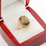 925 Ayar Gümüş Zultanit Taşlı Kadın Gümüş Yüzük