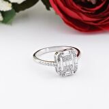 925 Ayar Gümüş Baget Zirkon Taşlı Kadın Yüzük