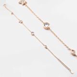 925 Ayar Gümüş Zirkon Taşlı Yıldız ve Tek Taş Kadın  Bileklik