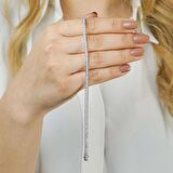 925 Ayar Gümüş Su Yolu Bileklik Model 11