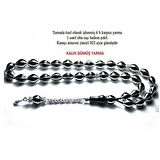 1 Sınıf Erzurum Oltu Taşı Kolleksiyonluk 6 Yarmalı Tesbih