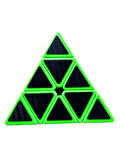 Prizma Desenli Küp Carbon Fiber Sticker Üçgen Sabır Küpü EQY672