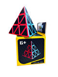 Prizma Desenli Küp Carbon Fiber Sticker Üçgen Sabır Küpü EQY672