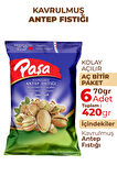 Kavrulmuş Antep Fıstığı 70 gr X 6 Adet (420 gr)