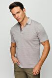 DESEN TRİKO Polo Yaka Kısa Kollu Bej Erkek T-Shirt DSN805