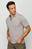 DESEN TRİKO Polo Yaka Kısa Kollu Bej Erkek T-Shirt DSN805
