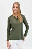Desen Triko Kadın T-shirt