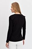 Desen Triko Kadın T-shirt