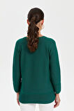 24189 DESEN TRİKO LİNXLİ REGLAN KOL SAHTE CEPLİ KAZAK