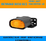 Unıversal 12v-24v 3 Sesli Siren -Elektrikli İslik-Arap-Baby Kornası - Benmax-Bx10023